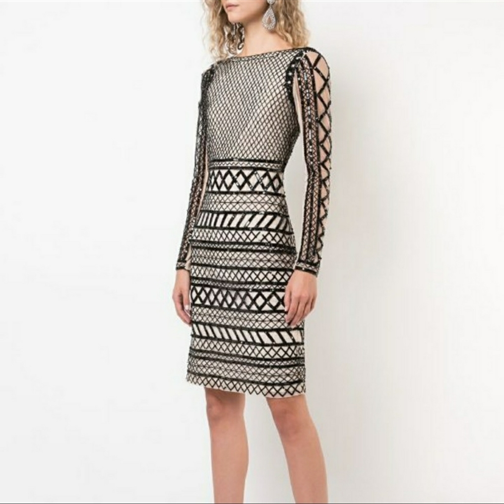 Alice + Olivia Black Sequins Size 10
